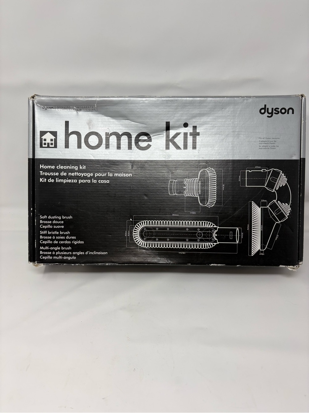 Dyson Home Kit Dusting Brush, Stiff Bristle Brush, Multi-Angle Brush